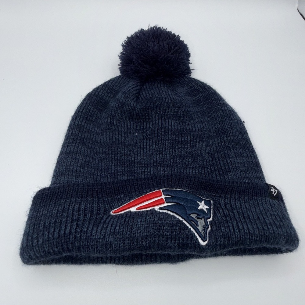 New England Patriots Hat Cap Fitted Adult One Size Football Beanie Knit Mens